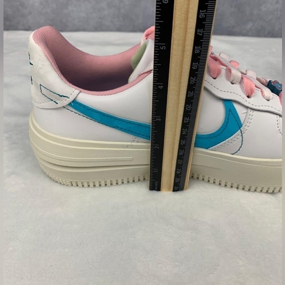 Womens Nike AF 1 Platform shoes DZ5197-100 White Green Pink Sz 10 sneaker - Picture 10 of 12